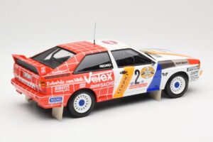 Audi Quattro A2 Schmidt Motorsport #2 H. Demuth / W. Lux Winners Hunsrück Rally 1984 Minichamps 1:18 155841102 Metal — zdjęcie 2 z 6