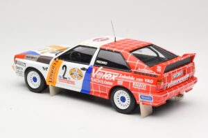 Audi Quattro A2 Schmidt Motorsport #2 H. Demuth / W. Lux Winners Hunsrück Rally 1984 Minichamps 1:18 155841102 Metal — zdjęcie 5 z 6