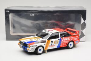 Audi Quattro A2 Schmidt Motorsport #2 H. Demuth / W. Lux Winners Hunsrück Rally 1984 Minichamps 1:18 155841102 Metal — zdjęcie 6 z 6