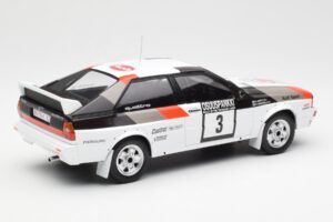 Audi Quattro #3 H. Mikkola / A. Hertz Rally Finland 1982 IXO 1:18 18RMC094A Metal — zdjęcie 2 z 6