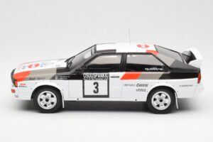 Audi Quattro #3 H. Mikkola / A. Hertz Rally Finland 1982 IXO 1:18 18RMC094A Metal — zdjęcie 3 z 6