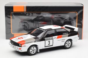 Audi Quattro #3 H. Mikkola / A. Hertz Rally Finland 1982 IXO 1:18 18RMC094A Metal — zdjęcie 6 z 6