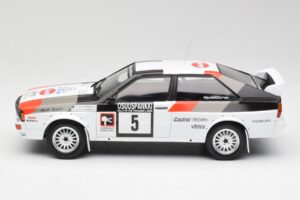 Audi Quattro #5 H. Mikkola / A. Hertz 1000 Lakes Rally 1982 IXO 1:18 18RMC094B Metal — zdjęcie 3 z 6