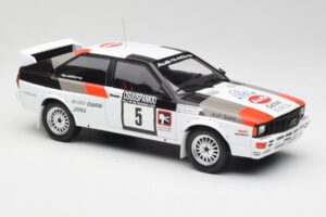 Audi Quattro #5 H. Mikkola / A. Hertz 1000 Lakes Rally 1982 IXO 1:18 18RMC094B Metal — zdjęcie 4 z 6