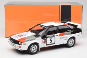 Audi Quattro #5 H. Mikkola / A. Hertz 1000 Lakes Rally 1982 IXO 1:18 18RMC094B Metal — zdjęcie 6 z 6