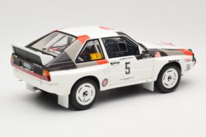 Audi Quattro Sport S1 #5 J. Buffum / N. Wilson Olympus Rally 1986 Otto 1:18 OT1159 Żywica — zdjęcie 2 z 6