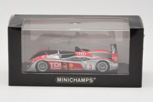 Audi R10 TDI LMP1 #3 L. Luhr / A. Premat / M. Rockenfeller 24 Hours of Le Mans 2008 Minichamps 1:43 400089903 Metal — zdjęcie 4 z 4