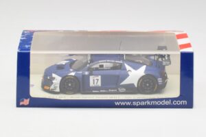 Audi R8 LMS GT3 #17 WRT M. Leonard / D. van der Linde / A. Riberas California 8 Hours 2018 Spark 1:43 US084 Żywica — zdjęcie 4 z 4