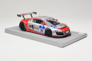Audi R8 LMS #99 F. Biela / P. Kaffer / M. Fässler / M. Hennerici Phoenix Racing 24 Hours Nürburgring 2009 Spark 1:18 18S041 Ż — zdjęcie 4 z 6