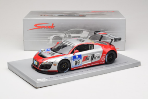 Audi R8 LMS #99 F. Biela / P. Kaffer / M. Fässler / M. Hennerici Phoenix Racing 24 Hours Nürburgring 2009 Spark 1:18 18S041 Ż — zdjęcie 6 z 6