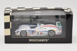 Audi R8 LMP1 #3 J. Lehto / M. Werner / T. Kristensen 24 Hours of Le Mans Winner 2005 Minichamps 1:43 400051303 Metal — zdjęcie 4 z 4