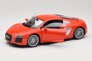 Audi R8 V10 Czerwony Welly 1:18 18052W Metal — zdjęcie 2 z 8