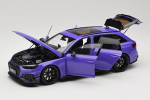 Audi RS4 B9 Avant Darwin Pro Fioletowy Kilo Works 1:18 KLW002301 Metal — zdjęcie 2 z 8