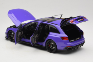Audi RS4 B9 Avant Darwin Pro Fioletowy Kilo Works 1:18 KLW002301 Metal — zdjęcie 5 z 8