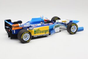 Benetton Renault B195 #1 M. Schumacher Winner Monaco GP 1995 Minichamps 1:18 510952301 Metal — zdjęcie 2 z 6