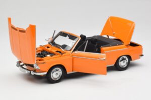BMW 1600 Kabriolet Pomarańczowy Minichamps 1:18 100021030-O Metal — zdjęcie 2 z 8