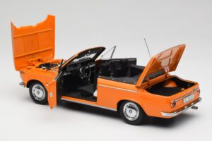 BMW 1600 Kabriolet Pomarańczowy Minichamps 1:18 100021030-O Metal — zdjęcie 5 z 8