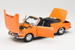 BMW 1600 E10 Kabriolet Pomarańczowy Minichamps 1:18 100021030 Metal — zdjęcie 2 z 8