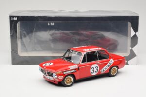 BMW 2002 Jockey Racing #33 B. Tobiasson / L. Nordstrom 6 Hours Nurburgring 1972 Minichamps 1:18 155722633 Metal — zdjęcie 6 z 6