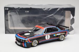 BMW 3.0 CSL E9 #1 BMW Motorsport H-J. Stuck Winner Norisring Trophy 1974 Minichamps 1:18 155742691 Metal — zdjęcie 6 z 6