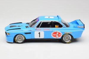 BMW 3.0 CSL E9 #1 Precision Liegeoise J. Peltier / C. Lafosse Winners 4 Hours Monza 1974 Minichamps 1:18 155742681 Metal — zdjęcie 5 z 6