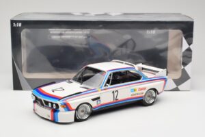 BMW 3.0 CSL E9 #12 BMW Motorsport C. Amon / H-J. Stuck Winners 6 Hours Nurburgring 1973 Minichamps 1:18 155732612 Metal — zdjęcie 6 z 6