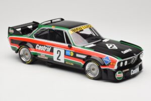 BMW 3.0 CSL E9 #2 Luigi Racing J-M. de Wael / A. de Fierlant Winners GP Nurburgring 1976 Minichamps 1:18 155762502 Metal — zdjęcie 4 z 6