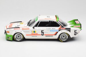 BMW 3.0 CSL E9 #5 Assoc Interim J-C. Chavan / A. Detrin Winners 24 Hours of Spa 1976 Minichamps 1:18 155762505 Metal — zdjęcie 3 z 6