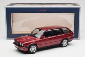 BMW 325i E30 Touring Czerwony Metallic Norev 1:18 183218 Metal — zdjęcie 6 z 6