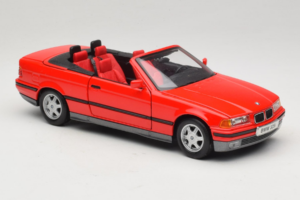 BMW 325i E36 Kabriolet Czerwony Maisto 1:18 50229 Metal — zdjęcie 6 z 8