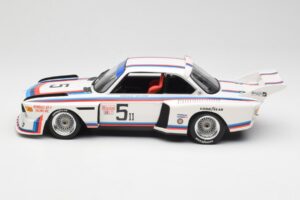 BMW 3.5 CSL E9 #5 K. Miller / D. Cowart 6 Hours of Watkins Glen 1979 Minichamps 1:18 155792605 Metal — zdjęcie 3 z 6