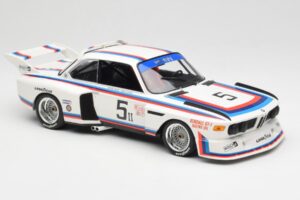 BMW 3.5 CSL E9 #5 K. Miller / D. Cowart 6 Hours of Watkins Glen 1979 Minichamps 1:18 155792605 Metal — zdjęcie 4 z 6