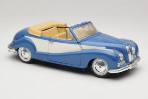 BMW 502 Kabriolet Niebieski Tchibo 1:18 45396 Metal — zdjęcie 6 z 8
