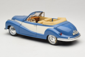 BMW 502 Kabriolet Niebieski Tchibo 1:18 45396 Metal — zdjęcie 7 z 8
