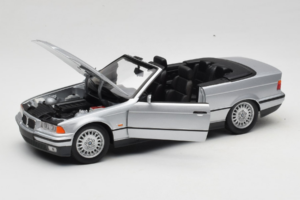 BMW 3 Series E36 Kabriolet Srebrny UT Models 1:18 BMW008 Metal — zdjęcie 2 z 8