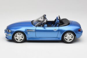 BMW Z3 E36 M Roadster Estoril Blue Bburago 1:18 3349-M1 Metal — zdjęcie 4 z 8