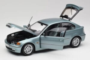 BMW 325Ti E46 Compact Jasnoniebieski Metalik Kyosho 1:18 80430024439 Metal — zdjęcie 2 z 8