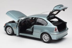 BMW 325Ti E46 Compact Jasnoniebieski Metalik Kyosho 1:18 80430024439 Metal — zdjęcie 5 z 8