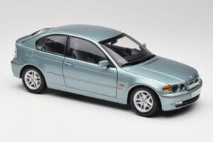 BMW 325Ti E46 Compact Jasnoniebieski Metalik Kyosho 1:18 80430024439 Metal — zdjęcie 6 z 8