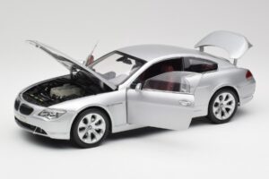 BMW 645Ci E63 Srebrny Kyosho 1:18 80430153285 Metal — zdjęcie 2 z 8