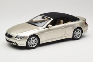 BMW 6 Series E64 Cabriolet Mineral Silver Metallic Kyosho 1:18 80430153437 Metal — zdjęcie 3 z 9