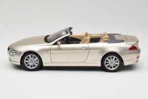 BMW 6 Series E64 Cabriolet Mineral Silver Metallic Kyosho 1:18 80430153437 Metal — zdjęcie 5 z 9