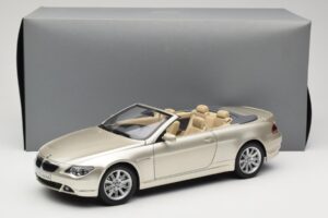 BMW 6 Series E64 Cabriolet Mineral Silver Metallic Kyosho 1:18 80430153437 Metal — zdjęcie 9 z 9