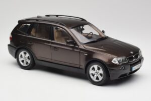 BMW X3 E83 3.0d Ciemny Brązowy Metalik Kyosho 1:18 80430300736 Metal — zdjęcie 6 z 8