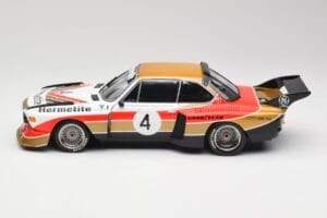 BMW 3.5 CSL E9 Gruppe 5 #4 J. Fitzpatrick / T. Walkinshaw Silverstone Winner 1976 Minichamps 1:18 180762004 Metal — zdjęcie 4 z 8