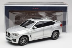 BMW X6 M F86 Srebrny Norev 1:18 183200 Metal — zdjęcie 8 z 8