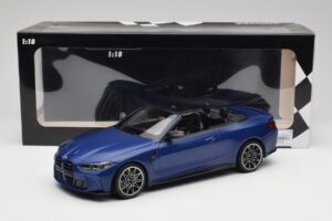 BMW M4 G82 Kabriolet Frozen Portimao Blue Minichamps 1:18 155021030 Metal — zdjęcie 6 z 6