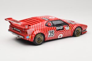 BMW M1 BASF GS Sport #35 H-J. Stuck / H. Heyer 6 Hours of Silverstone 1981 Minichamps 1:18 155812935 Metal — zdjęcie 2 z 6