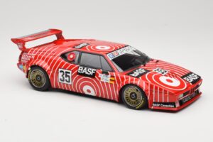 BMW M1 BASF GS Sport #35 H-J. Stuck / H. Heyer 6 Hours of Silverstone 1981 Minichamps 1:18 155812935 Metal — zdjęcie 4 z 6