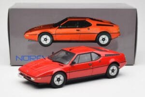 BMW M1 Czerwony Norev 1:18 183220 Metal — zdjęcie 8 z 8